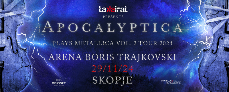 Apocalyptica во Скопје – Oтварањето на 26.Таксират Фестивал!