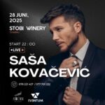 ВИП концерт на Саша Ковачевиќ во Винарија Стоби