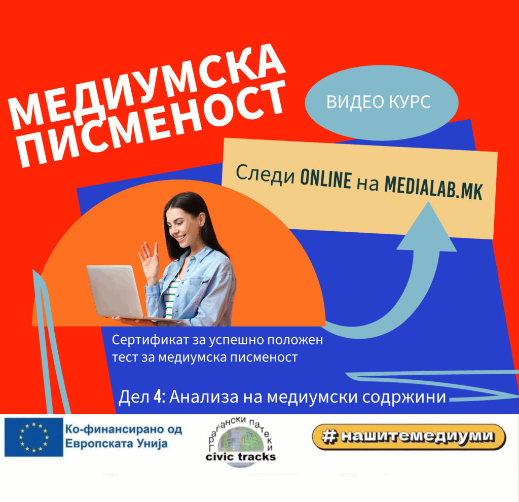 Како да се одбраниш од лажни вести? Научи повеќе од Видео курсот за медиумска писменост – Едукативно видео број 4