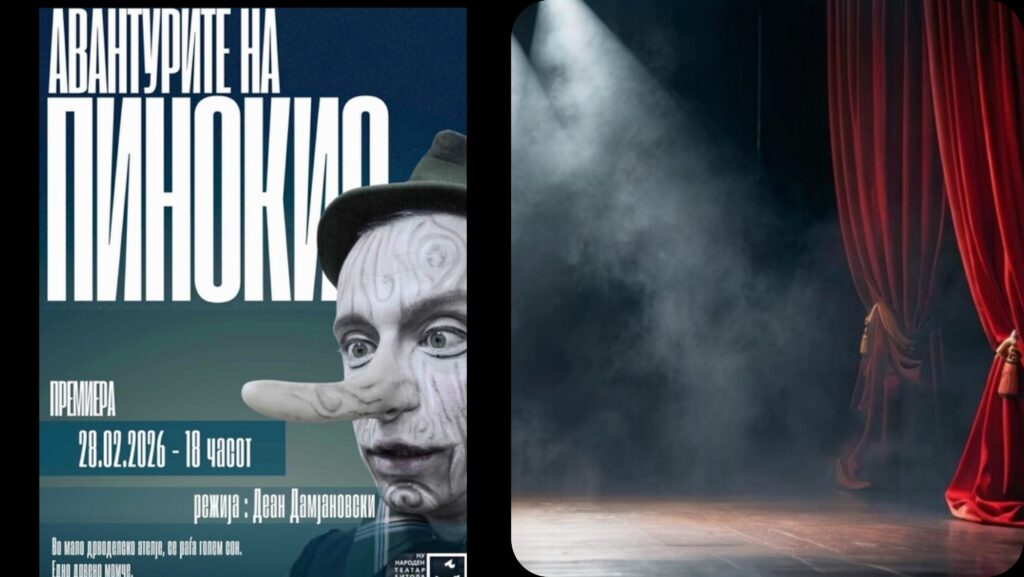 „Авантурите на Пинокио“ – нова детска премиера на Народен театар Битола